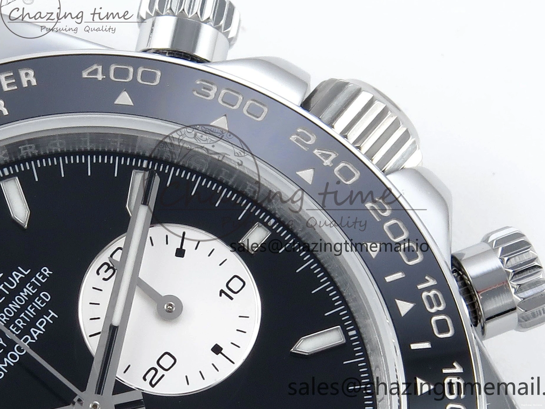 0209 EyeCatching Daytona 126529 QF 1:1 Best Edition Black Dial Steel 904L on SS Bracelet V8 QF 652